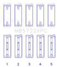 Load image into Gallery viewer, King Engine Bearings 2007+ Mitsubishi 4B11T EVO X Coated Performance Main Bearing Set - Size STD