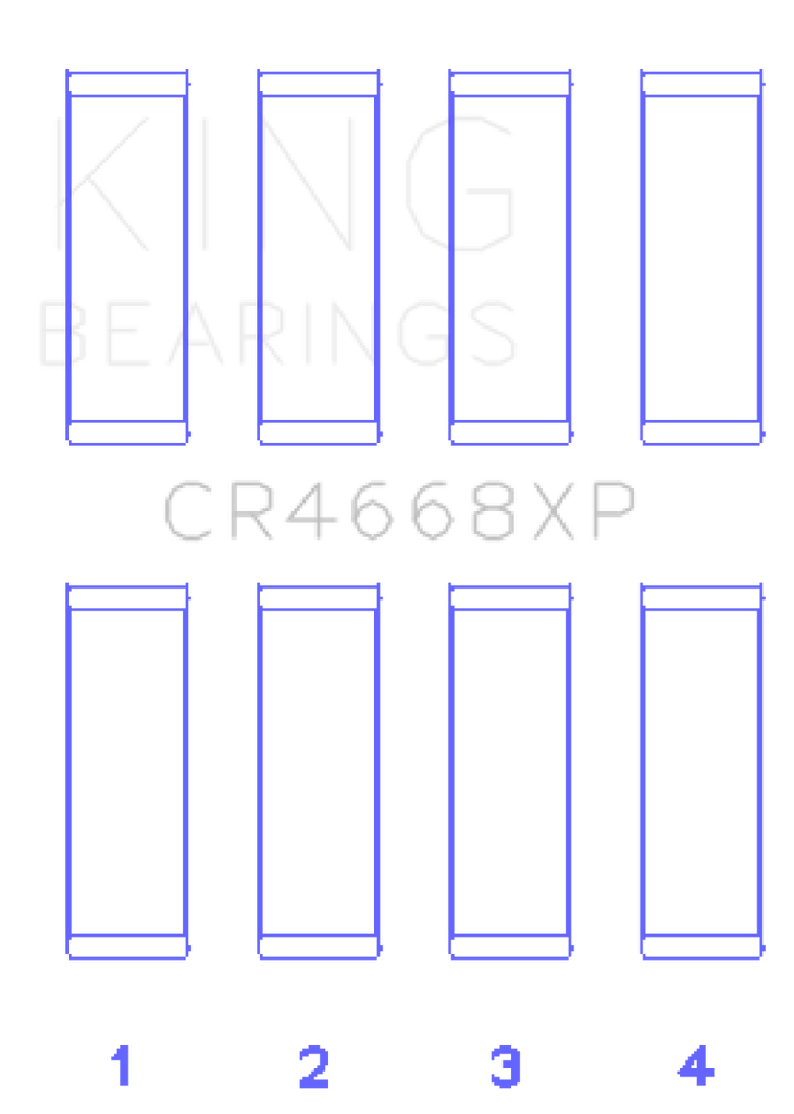 King 08-09 Chrysler Caliber SRT4/Mitsubishi/Hyundai/Kia World Engine Connecting Rod Bearing Set