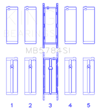 Load image into Gallery viewer, King Engine Bearings BMW N20B20 Main Bearing Set - Size +0.50mm