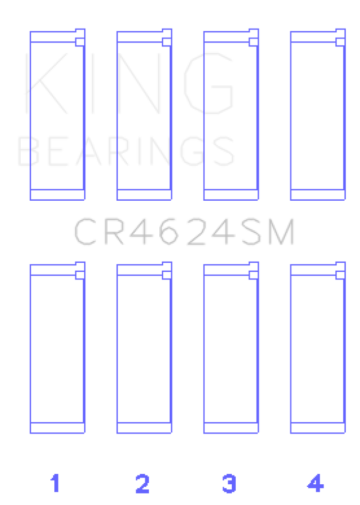 King Engine Bearings Hyundai G4KE/G4KC Rod Bearings (Set of 4)