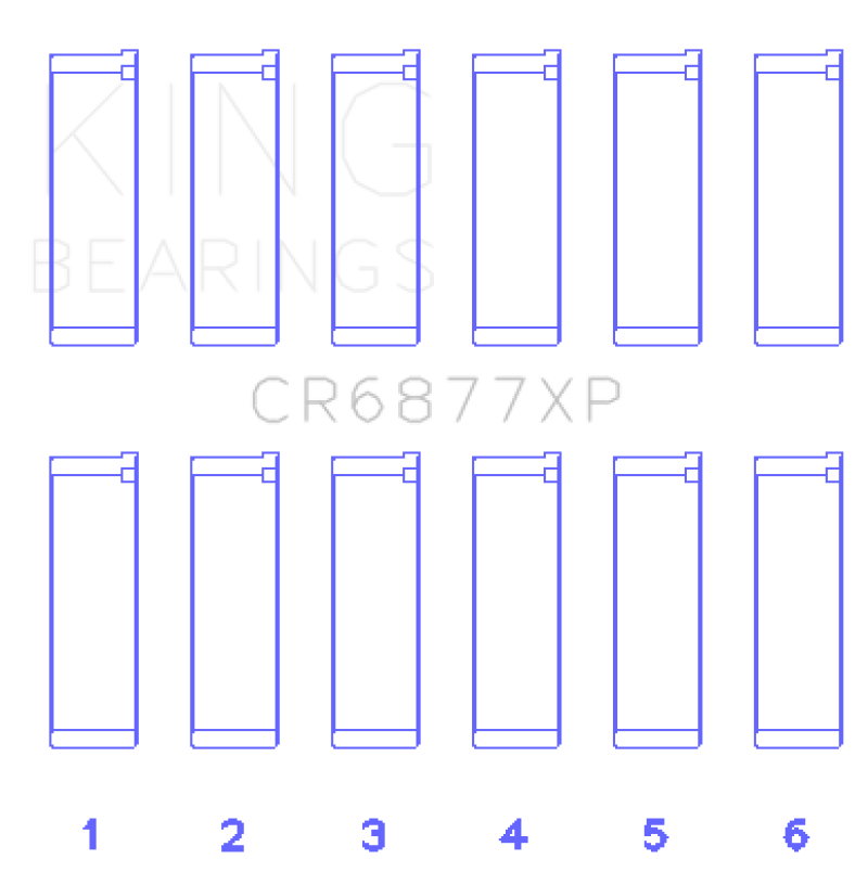King Engine Bearings BMW S54B32 3.2L Performance Rod Bearing Set - Size STD