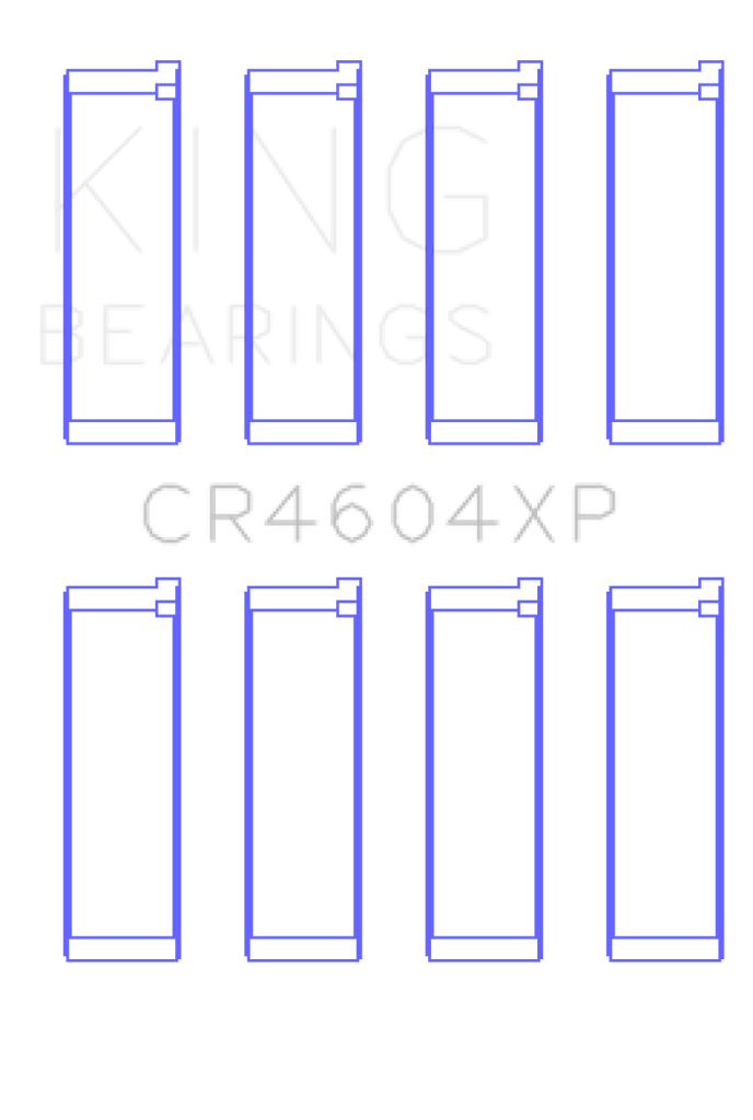King 07-09 Mazdaspeed 3 L3-VDT MZR DISI (t) Duratec High Performance Rod Bearing Set - Size +0.50mm
