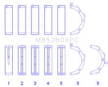 Load image into Gallery viewer, King Engine Bearings Ford 4.6L/5.4L V8 SOHC Performance Coated Main Bearing Set - Size STD