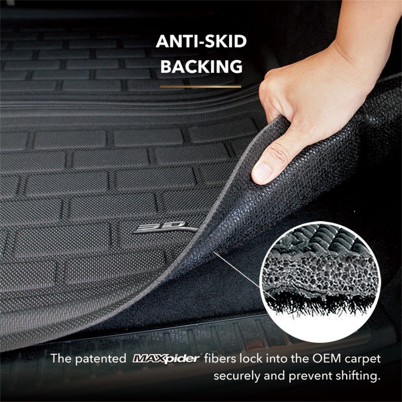 3D MAXpider 21-24 Tesla Model 3 Kagu Seatback Protector - Black