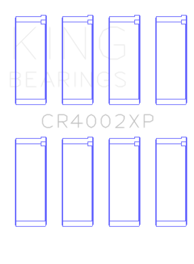 King Ford/Mazda DOHC 16 Valve/SOHC 16 Valve/SOHC 8 Valve Performance Rod Bearing Set - Size +.25mm