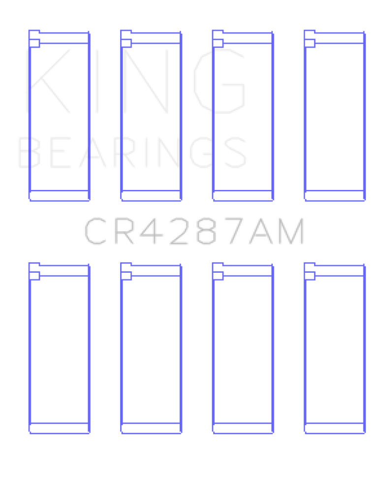 King Engine Bearings Acura B18C1/B18C5 L4/Honda 110CI  DOHC Rod Bearing Set - Size STD
