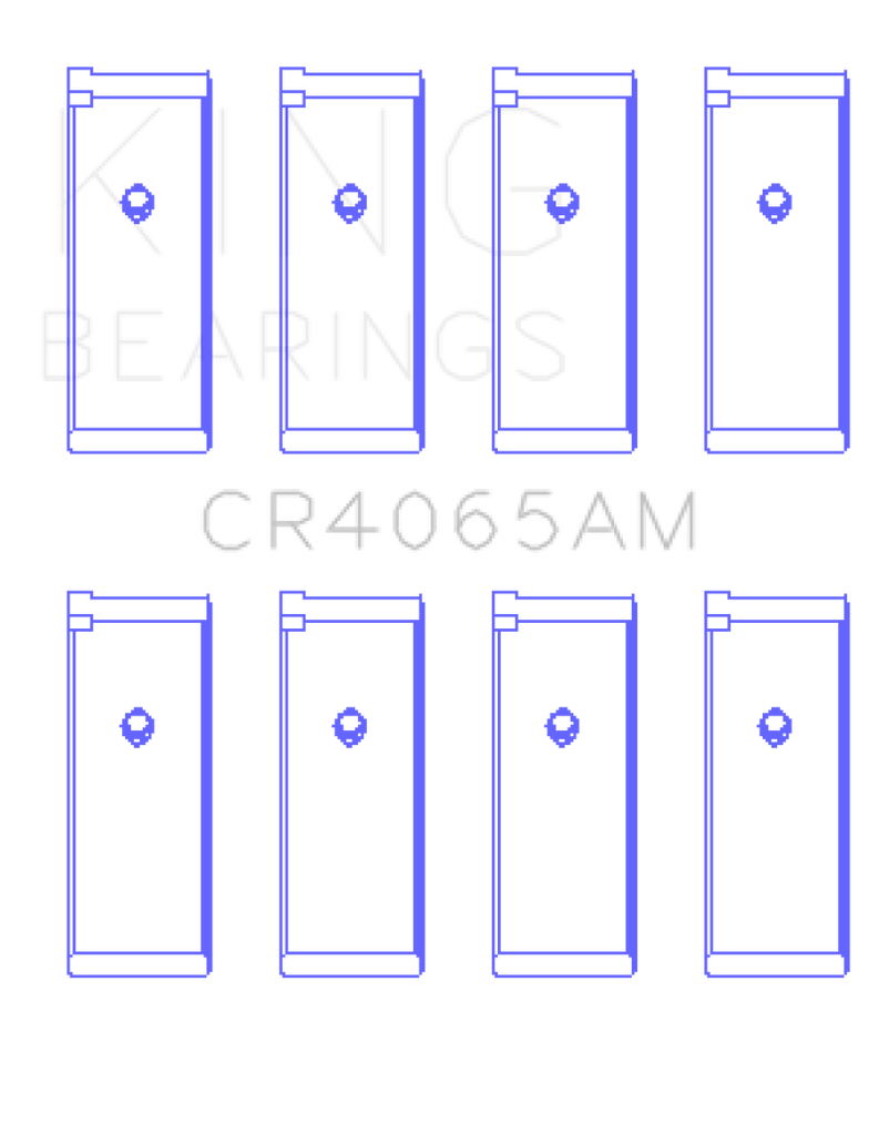 King 91-04 Nissan 146CI/2.4L KA24DE L4/89-97 146CI/2.4L KA24E L4 Rod Bearing Set - Size STD